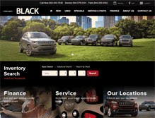 Tablet Screenshot of blackautomotivegroup.com